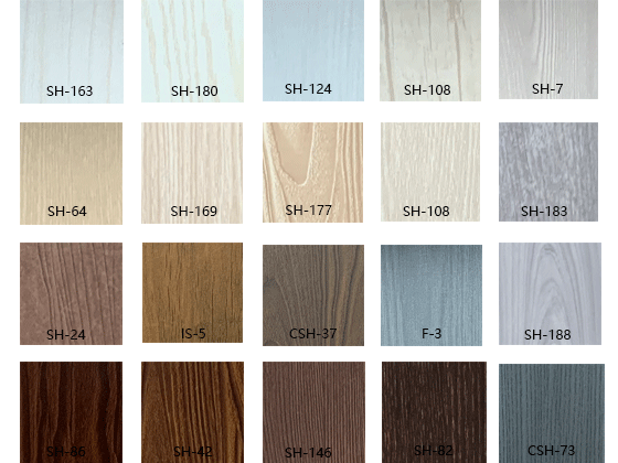 wood grain colors